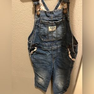 Girls OshKosh overalls with floral accents- 3T